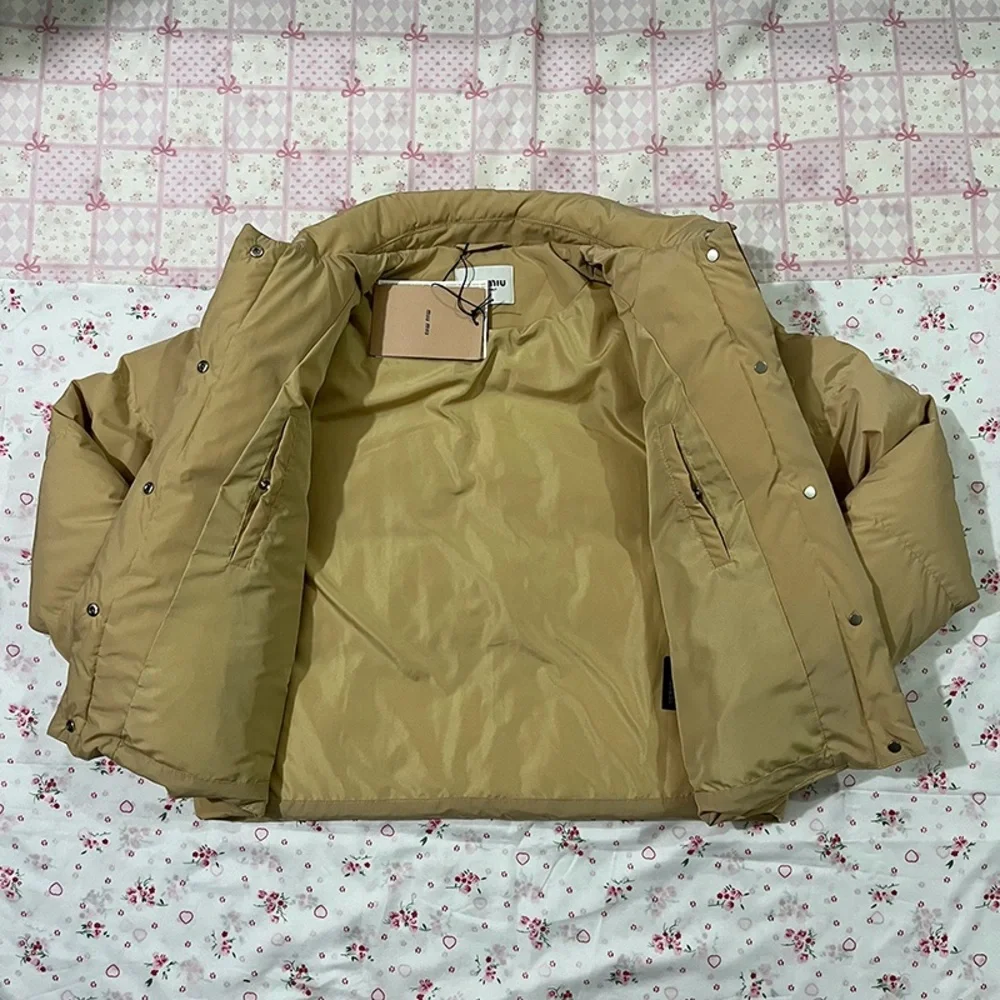 Miu Miu Patchwork Lapel Down Jacket - Picture 6 of 13